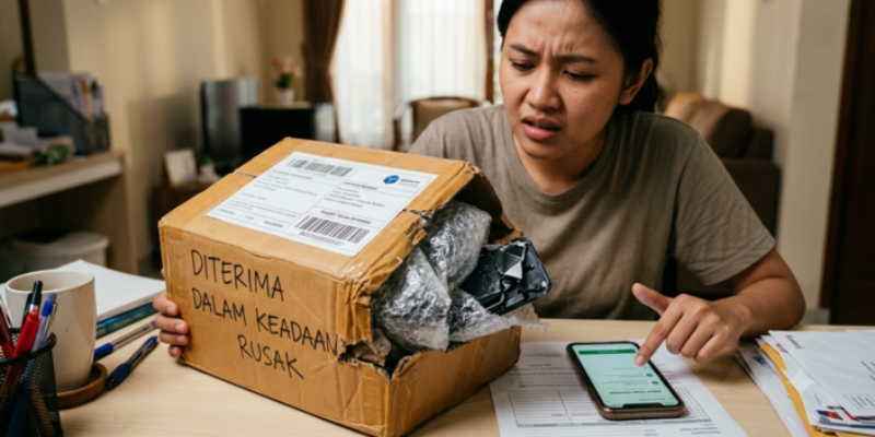 Paket Belanja Online Hilang atau Rusak Parah di Ekspedisi