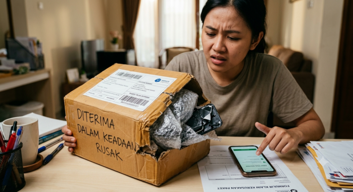 Paket Belanja Online Hilang atau Rusak Parah di Ekspedisi