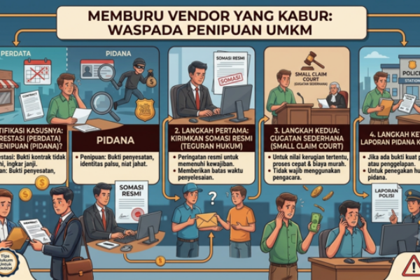 Vendor Kabur Membawa Uang Muka