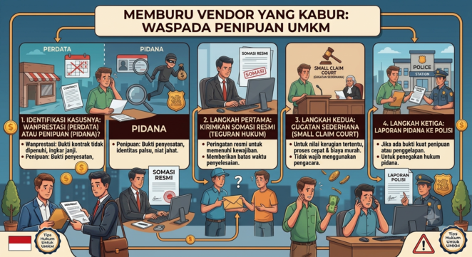 Vendor Kabur Membawa Uang Muka