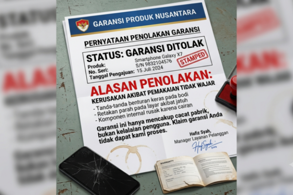 Garansi Produk Ditolak dengan Alasan "Pemakaian Tidak Wajar