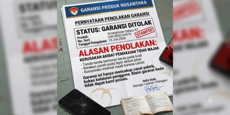 Garansi Produk Ditolak dengan Alasan "Pemakaian Tidak Wajar