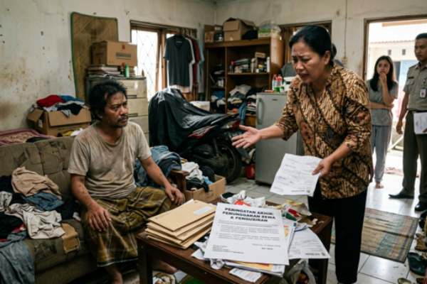 Penyewa Rumah Nunggak dan Susah Diusir