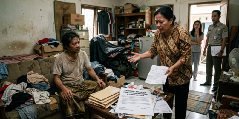 Penyewa Rumah Nunggak dan Susah Diusir