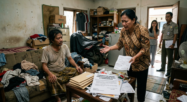 Penyewa Rumah Nunggak dan Susah Diusir