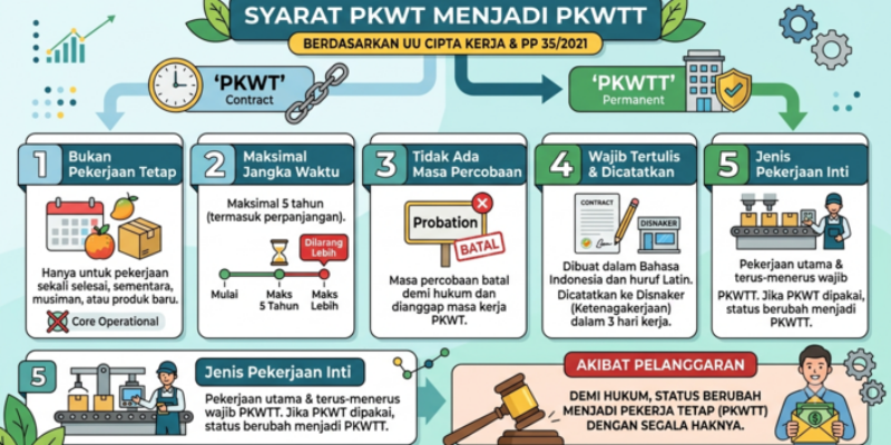 PKWT menjadi PKWTT