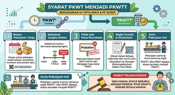 PKWT menjadi PKWTT