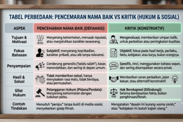 Beda Tipis Pencemaran Nama Baik dan Kritik Sah Menurut Aturan ITE Terbaru