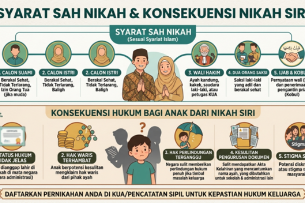 Syarat Sah Nikah Siri dan Konsekuensi Hukumnya Bagi Masa Depan Anak di Mata Negara