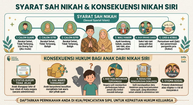 Syarat Sah Nikah Siri dan Konsekuensi Hukumnya Bagi Masa Depan Anak di Mata Negara