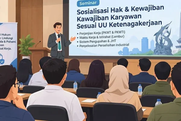 Edukasi Hukum Pekerja Kantoran Surabaya