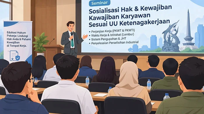 Edukasi Hukum Pekerja Kantoran Surabaya